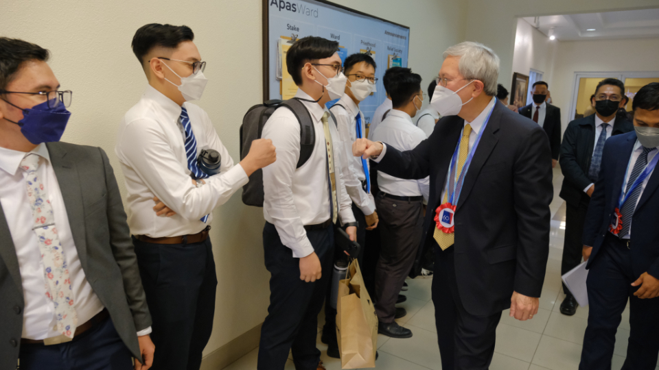 Elder and Sister Gong Uplift Cebuano Youth in Devotional